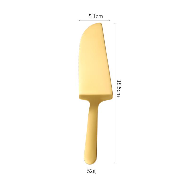 Stainless Steel Cake Spatula and Serrated Bread Knife Set with Mooncake Knife, Forks, and Triangle Shovel