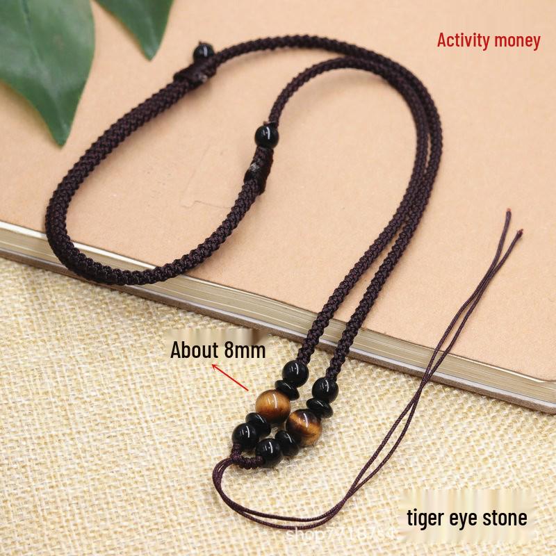 DIY Agate Jade Pendant Lanyard for Men & Women - Necklace Hanging Rope