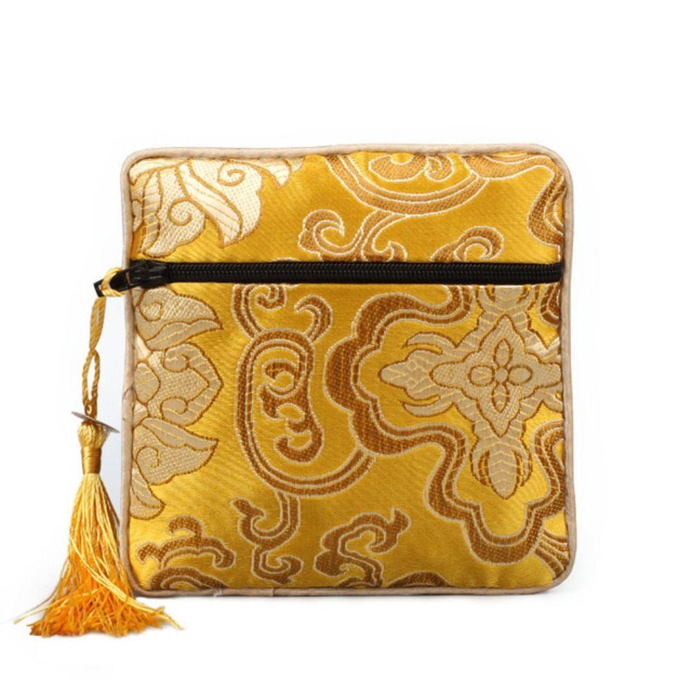 Jewelry Packaging Chinese Style Coin Purse Silk Jewelry Organizer Brocade Pouch Jewelry Storage Bag
