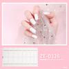 16 Strips Nail Polish Sticker Nail Stickers Set for UV Lamp Designer 3D Nails Polish Wraps Fashion Gel Nail Art Stickers