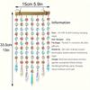 1pc Glass Suncatcher Hanging Crystal Wind Chime with Colorful Glass Bead Chains and Wooden Bead Pendant for Jewelry Making