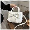Bow-knot Handheld Small Bag for Women 2024 Spring New Style Bucket Bag Niche Design Girlish Heart Shoulder Bag