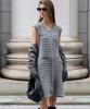 Rene J Tweed Round Knit Dress