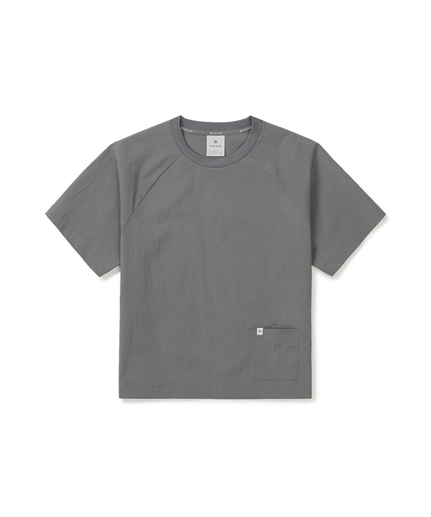 SNOWPEAK APPAREL Root Women'S Pocket Short Sleeve T-Shirt (S25Mwrts61) Dark Gray