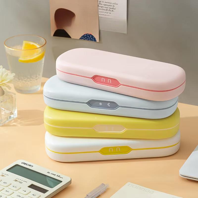Pencil Case Simple Ins Lovely Large Capacity Double Layer Stationery Box Multifunction