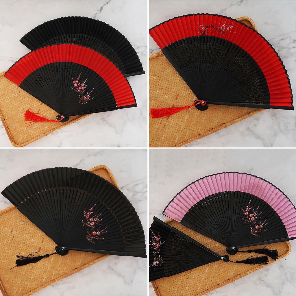 Vintage Folding Hand Fans for Women Wedding Festival Dance Gift Performances