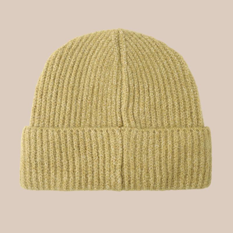 Women's New Style of Wool Hats In Autumn and Winter Big Head Circumference Loose Knitted Pile Hats Versatile Small Cold Hats Showing Off Their Faces