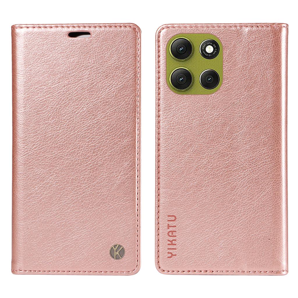 For Motorola Moto G86 5G Wallet Case YIKATU YK-006 Magnetic Closure Leather Phone Cover Litchi Texture