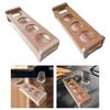 Shot Glass Holder Free Standing Tea Cup Storage Shelf Bamboo Cup Stand Display for Tabletop Coffee Countertop Kitchen Pantry