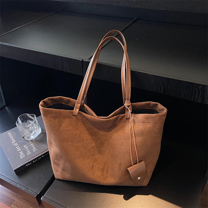 Autumn 2025 Women's Deer Suede Versatile Tote Bag