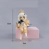 14cm Genshin Impact Hu Tao Paemon Anime Character Pvc Action Character Model Sculpture Handmade Desktop Decoration Children's
