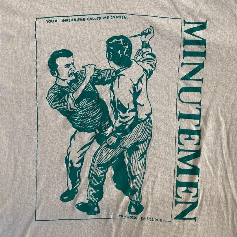 VTG Minutemen band punk rock white T-shirt Short sleeve All sizes OB1049 Unisex T-Shirt XXXL