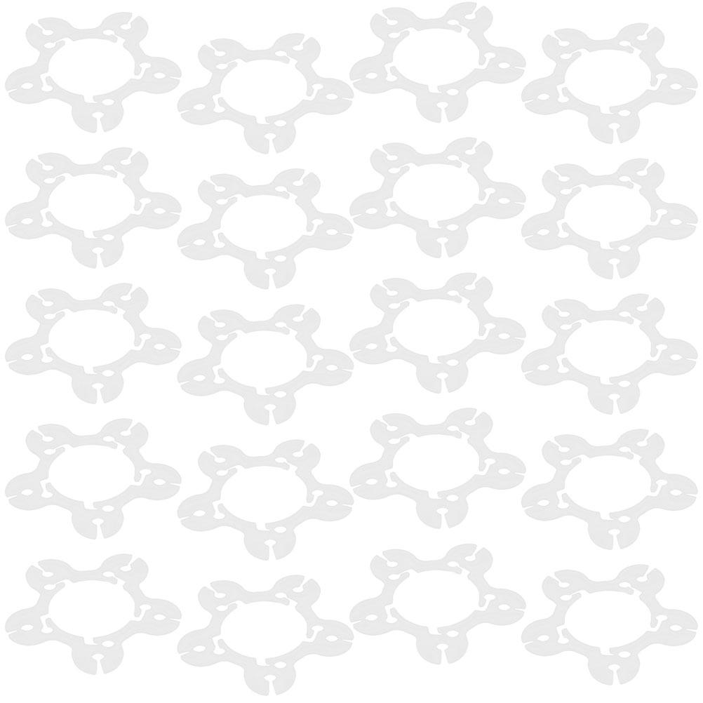 50Pcs Balloon Clips Buckles for Arch Easy to Use Durable Plastic Party Supplies Connectors Balloon Clip Balloons Buckle 5.5X5.5X0.1CM