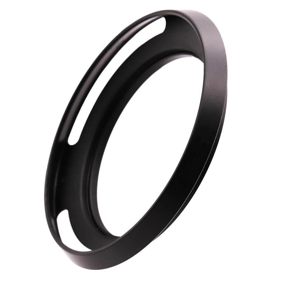 Toileum 77mm Metal Lens Lens Lens Compatible with 77mm Camera Wide 77mm Type Lens Hood Hood, Screw-On Hood, Wide-Angle Hood, Lenses, (Black)