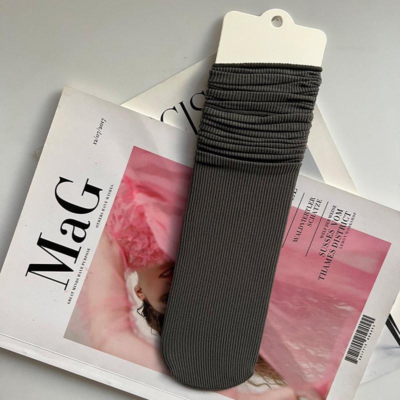 

Чулки Morandi Solid Color Summer Ice — модные тонкие женские носки средней длины для весны, лета и осени One Size