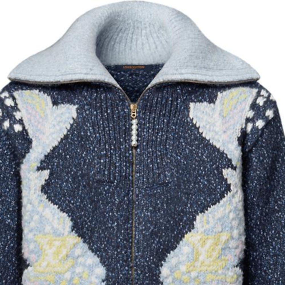 LOUIS VUITTON Zippered Knitted Blouson 1AIMAY
