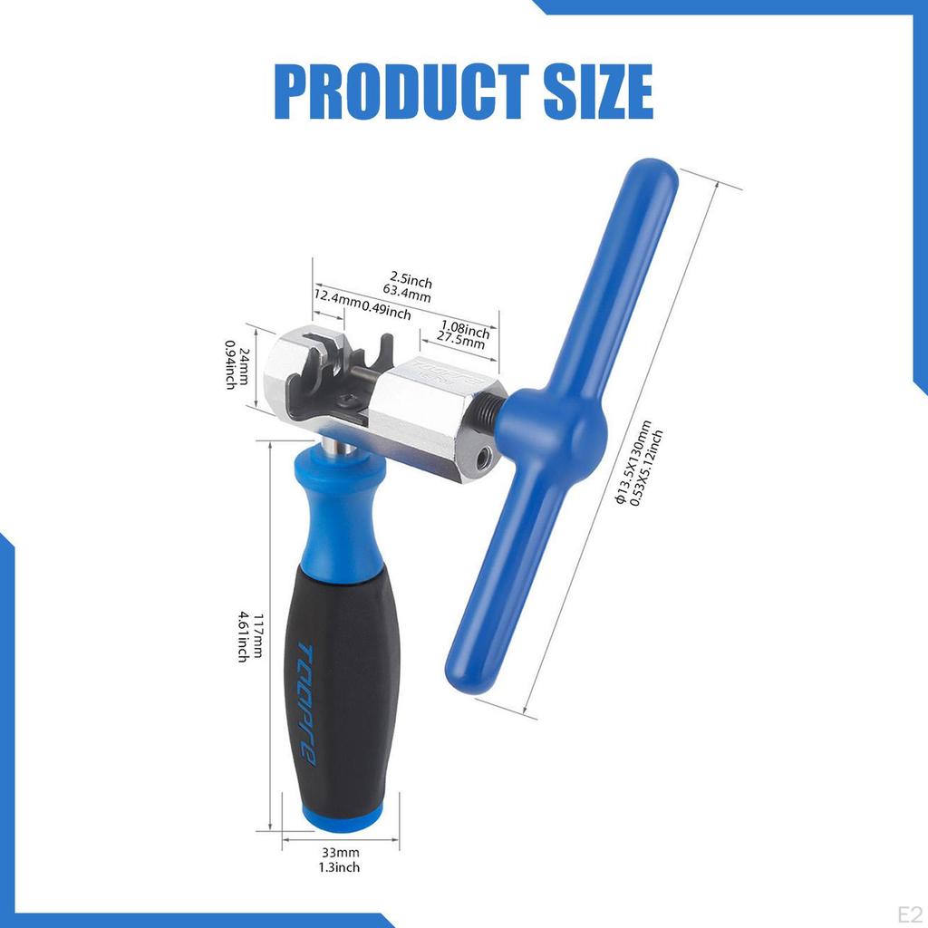 Chain Tool, Riveter, Breaker, Link Remover Made of Metal with Rubberized Handle And