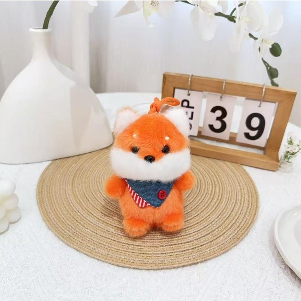 Dressed Cartoon Stuffed Doll Fluffy Plush Hanging Doll Amusing Plush Keychain Bag Ornament