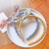 New children's hairband cute super cute bow hair tie fashionable little girl pastoral fresh floral hair accessories