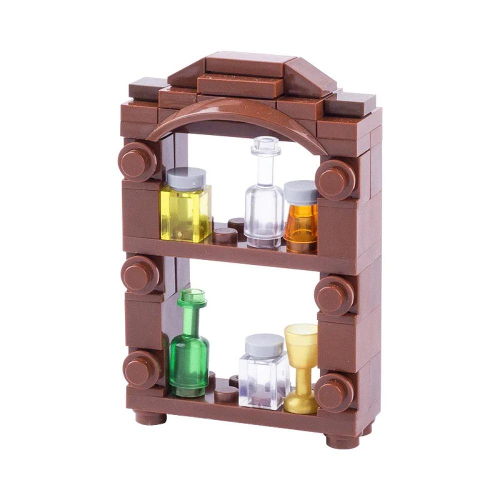 Winter City View Merry Christmas Decoration Flower Wreath Building Blocks House Home Santa Claus Figures Snow Window Bricks Toys