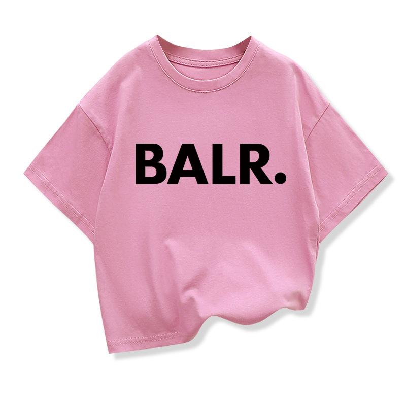

Summer Boys T-shirt Cotton Casual Funny BALR. Print Baby Cool Loose O-neck Tops for Baby Kids Short Sleeve Girls Tees Tops 3XL