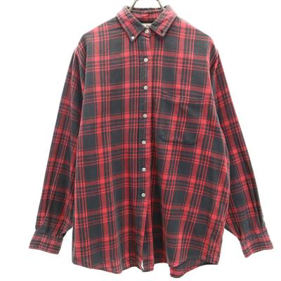 80s Outdoor Made In USA Vintage Check Pattern Long Sleeve Button Down Shirt Women Used