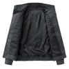 Men's Stand-up Collar Leather Jacket Men's Spring and Autumn American Trendy Versatile Zipper Pu Leather Jacket Jacket
