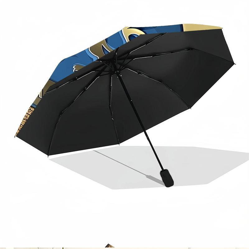 Parasol z nadrukiem Chelsea F.C. Automatyczne otwieranie i zamykanie, Przenośny składany parasol, na zewnątrz, do dojazdów, na wycieczkę kempingową, Idealny prezent urodzinowy
