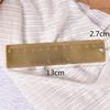Pocket Mini Vintage Brass Ruler 4" Key Ring Attachment Bookmark Ruler Dual Scales