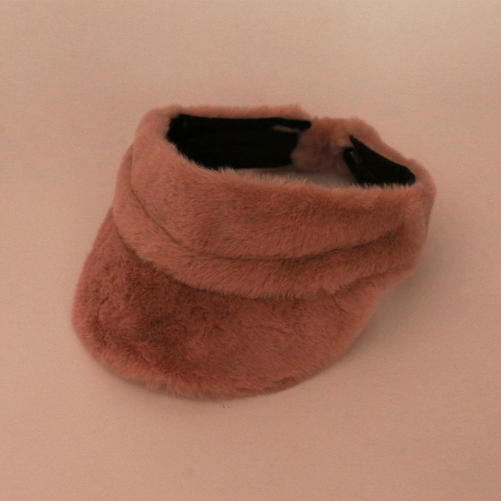 Leopard Print Faux Fur Round Brim Hat: Ladies' Plush, Warm, Fashionable Autumn/Winter Hat