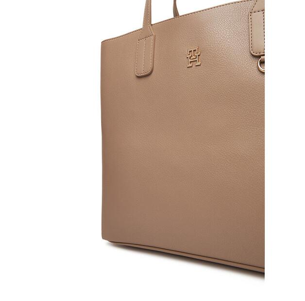 Bag Tommy Hilfiger Tommy Hilfiger Th Distinct Satchel AW0AW17463 Beige