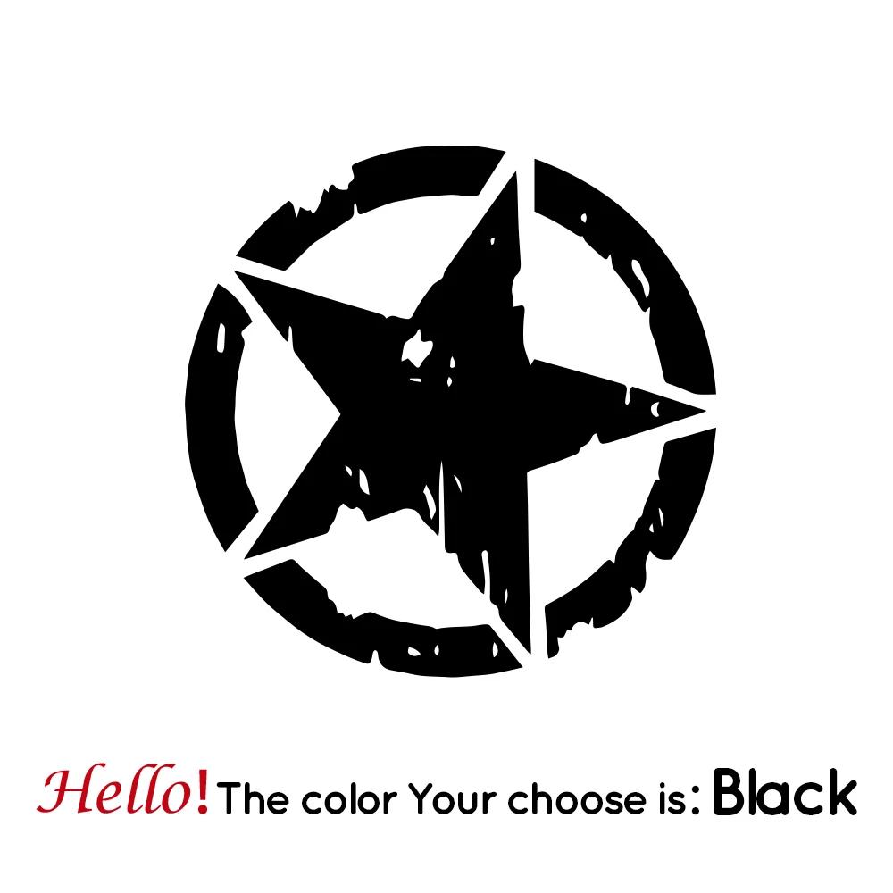 Motorcycle five-pointed star Vinyl Sticker For Motor Helmet Decal Decor five-pointed star Stickers