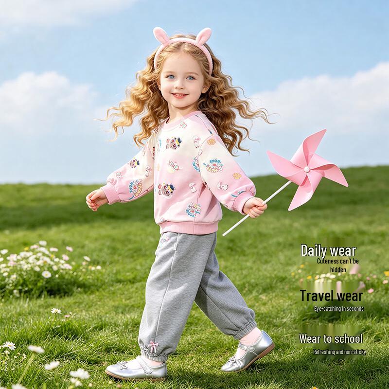 Disney Judy Hopps Girls' Casual Bow Sweatshirt Set
