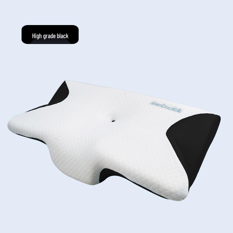 Memory Foam Neck Pillow - Slow Rebound for Deep Sleep, Non-Collapsing Core, Cervical Support