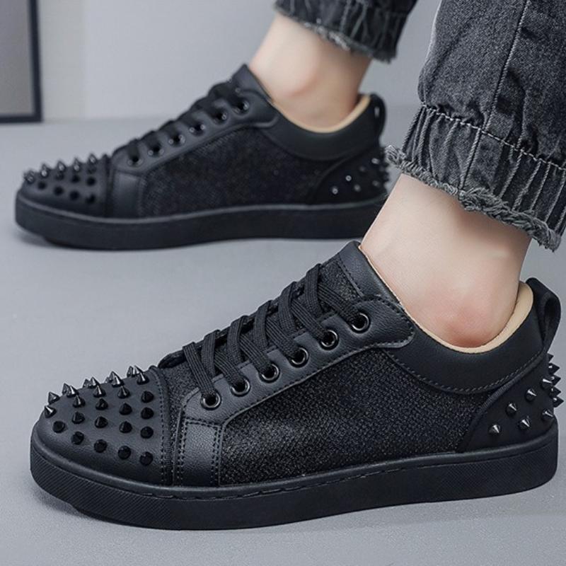 High Quality Men's Casual Shoes Fashion Short Rivet Board Shoes Outdoor Classic Comfortable Breathable Sneakers Tenis De Hombre