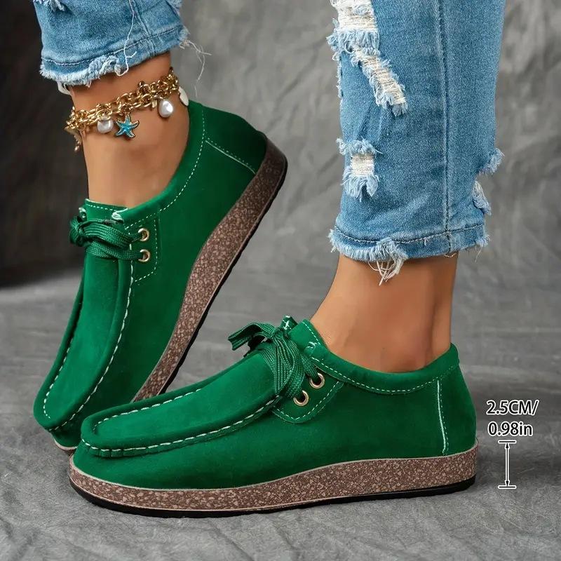 Sapatilhas Femininas Plus Size de Lona com Cadarço Novos Sapatos Casuais de Outono