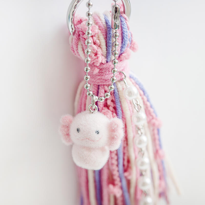 Uparupa doll tassel key ring car key holder bag charm