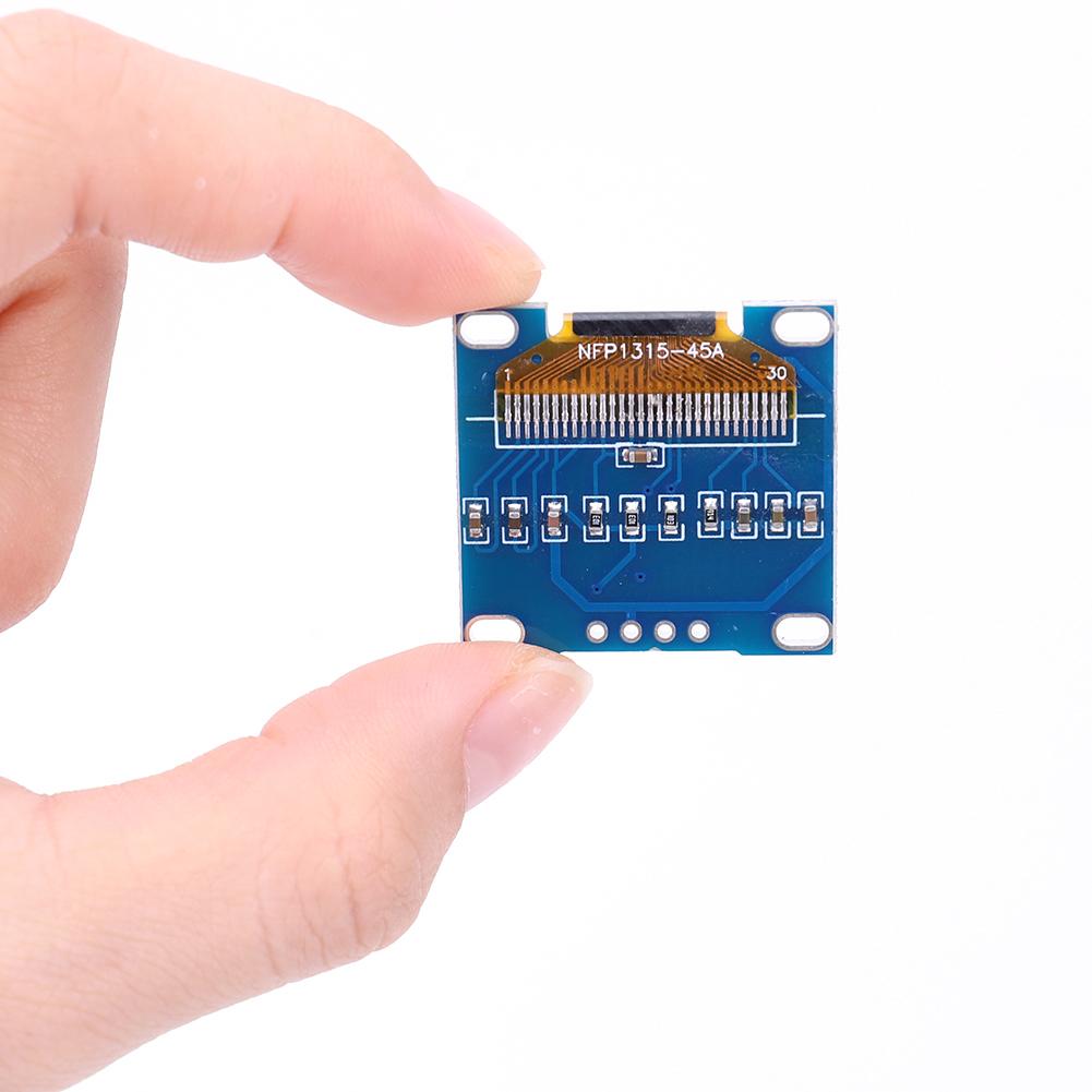 Micro Breakout Screen 128*64 Display Screen Circuit Board 4 Pin DC 3.3-5V I2C IIC White/Blue/Yellow Blue Electronic Components