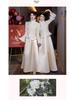 Women's Velvet Long-Sleeve Bridesmaid Dress for Autumn/Winter 2024