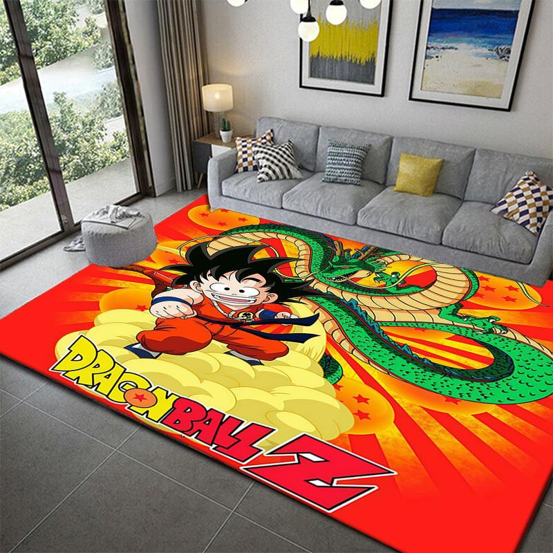 Dragon Ball Z Classic Scene Printed Ruganime Soft Washable Cartoon Floor Carpet