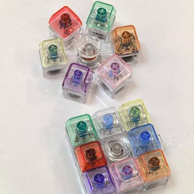 Fingertip Rotating Gyro Keys Color Luminous Mechanical Keyboard Keys Decompression Test Shaft Key Toy