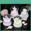 Modern Cartoon Resin Seashell Glowing Crystal Ball Mini Ornament For Kids' Room Atmosphere Light