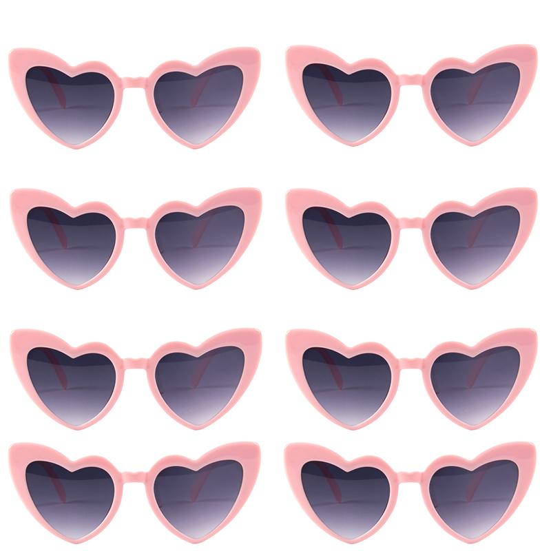 Bachelorette Party Sunglasses Bride To Be Bridesmaid Gift Wedding Bridal Shower Decor Black White Square Heart Shaped Glasses