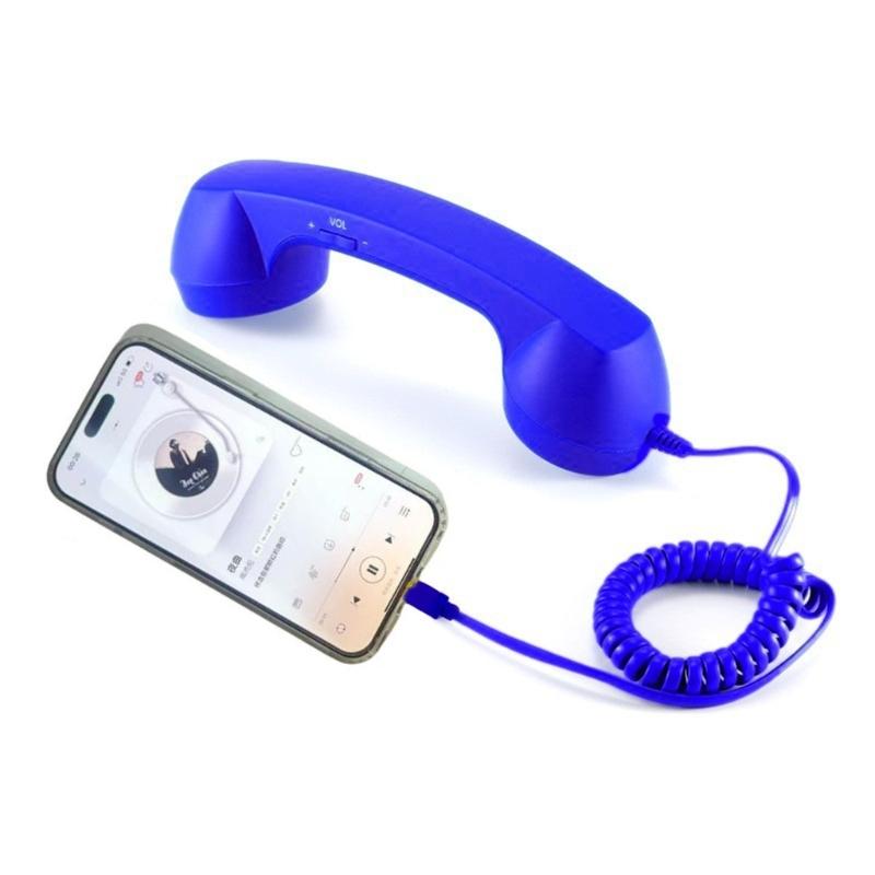 Ergonomic Comfort Lightweight ABS Type C Handset for Extended Use During Phone Calls and Music Playbacks