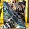 1pc Assassin's Creed Theme Blanket - Digital Print, Polyester, Cozy for All Seasons, Perfect for Outdoor, and Travel