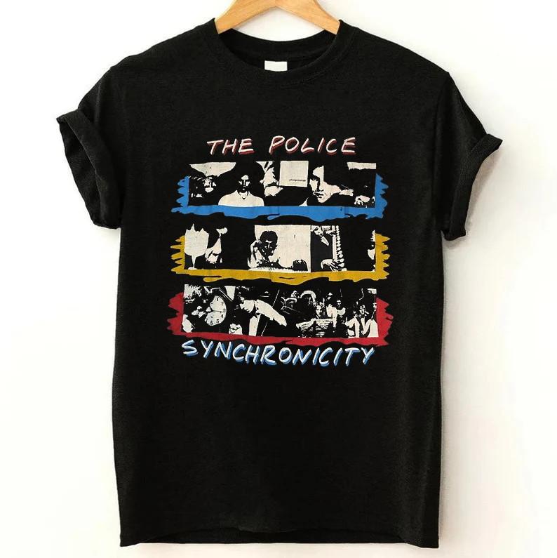 The Police Band Synchronicity Vintage Black Unisex S-5XL T-Shirt Unisex T-Shirt S