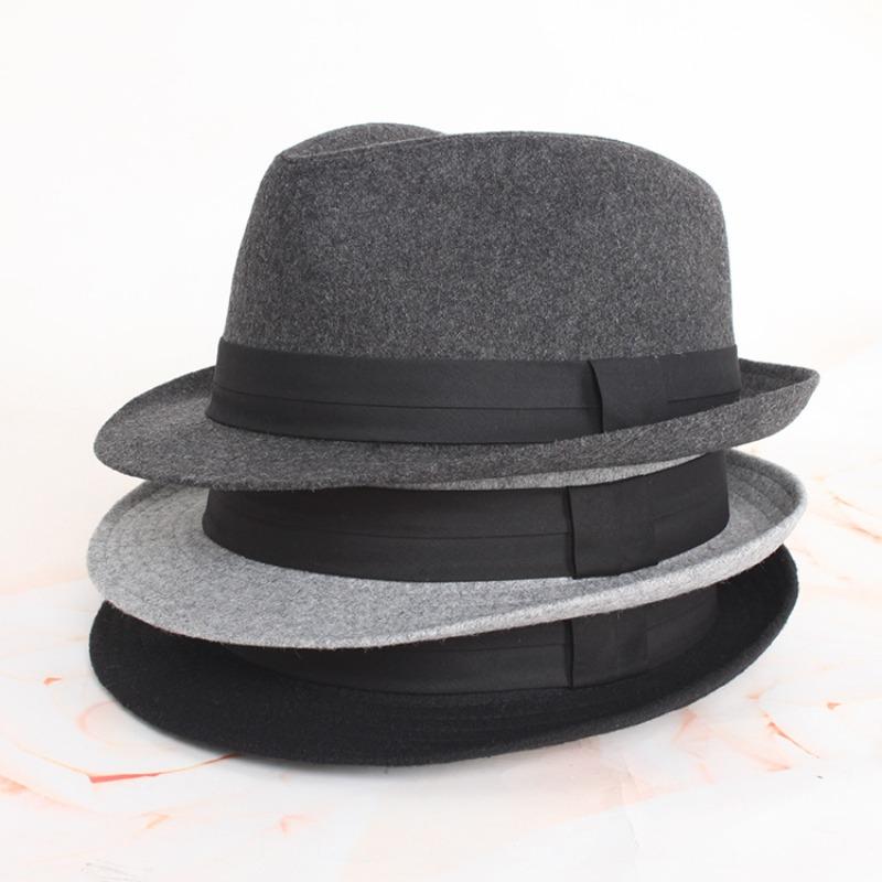 Spring Summer Men'S Fedoras Top Jazz Hat Bucket Bowler Chapeau Hats Fedora Women Black Hat Wedding Caps