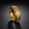 Vintage Viking Rune Rings For Men Women Retro Viking Stainless Steel Rotatable Fidget Anxiety Spinner Ring Retro Amulet