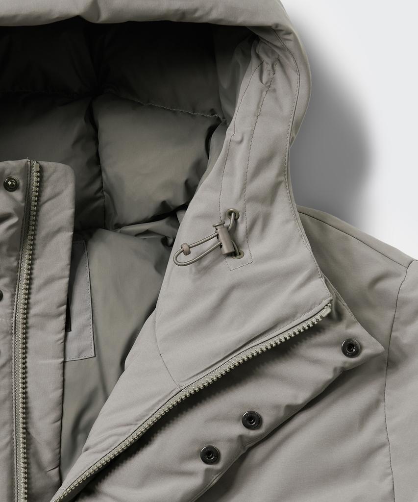 Musinsa Standard Minimal Hooded Down Short Padded Jacket [Grayish Beige]