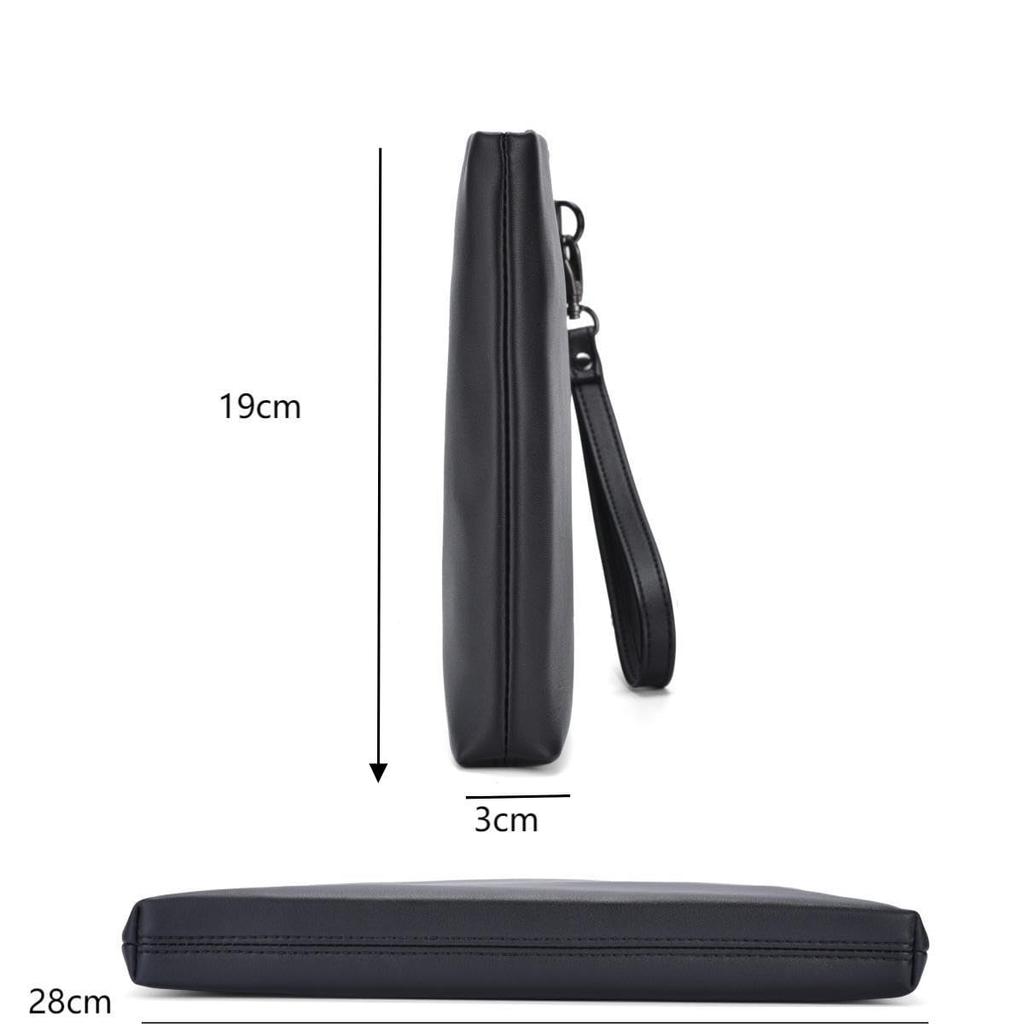 Clutch Genuine Wedding Formal Occasions Party Black [WUCANUI] Men's Bag, Leather, Bag, PU, Bag, Men's Bag,